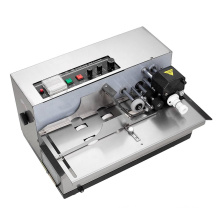 Expiry date batch number hot ink roll coding machine MY380, S/S for food pouch, CERTIFICATION printing